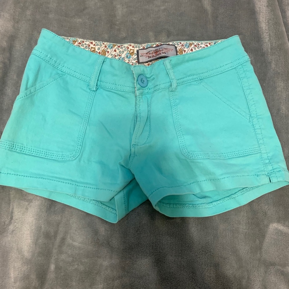 Turquoise shorts